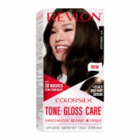 Revlon ColorSilk Tone + Gloss + Care Demi-Permanent Hair Color Shade 3 Brown Black Perspective: Main