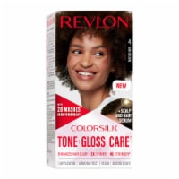 Revlon ColorSilk Tone + Gloss + Care Demi-Permanent Hair Color Shade 4 Dark Brown Perspective: Main