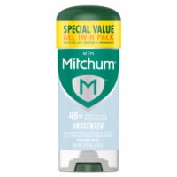 Mitchum Men Triple Odor Defense Unscented Gel Antiperspirant Deodorant 2-Pack Perspective: Main