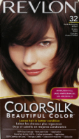 Revlon ColorSilk 32 Dark Mahogany Brown Hair Color Perspective: front
