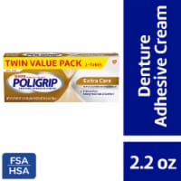 Poligrip, Super Poligrip Extra Care, Denture Adhesive Cream, Flavor Free, Zinc Free Perspective: Main