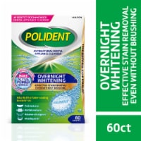 Polident Overnight Whitening Antibacterial Dental Appliance Cleanser Tablets Perspective: Main