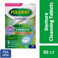 Polident 3 Minute Antibacterial Dental Appliance Cleanser Tablets Perspective: Main
