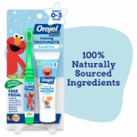 Orajel Kids Elmo Fluoride-Free Toothpaste And Toothbrush Set Natural Banana Apple Flavor Perspective: Main