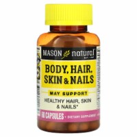 Mason Natural Body Hair Skin & Nails - 60 Capsules Perspective: Main