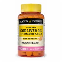 COD LIVER OIL WITH VITAMIN A, C, & D CHEWABLE TABLETS (orange flavor)
