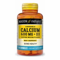 CALCIUM 600MG + D3 CHEWABLE TABLETS (coffee-mocha flavor)