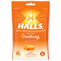 HALLS Soothe Honey Flavored Cough Suppressant Drops Perspective: Main