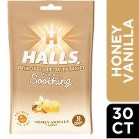 Halls Throat Soothing Honey Vanilla Cough Drops Perspective: Main