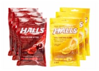 HALLS Honey Lemon and Cherry Cough Suppresant Drops Perspective: Main