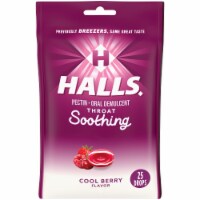HALLS Breezers Cool Berry Flavor Pectin Throat Drops Perspective: Main