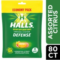 Halls Defense Assorted Citrus Vitamin C Drops