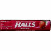 Halls Soothes & Relieves Cough Drops, Strawberry, 9 Ct