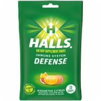 Halls Defense Assorted Citrus Vitamin C Drops