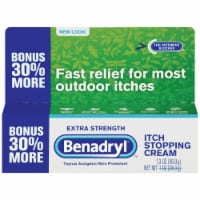 Benadryl Topical Extra Strength Itch Stopping Cream Bonus Perspective: Main