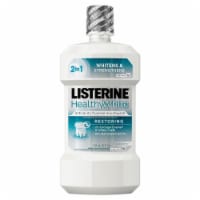 Listerine® Healthy White™ Restoring Clean Mint Anticavity Mouthwash Perspective: Main