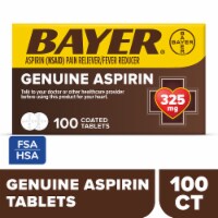 Bayer® Genuine Aspirin Pain Reliever/Fever Reducer Coated Tablets Perspective: Main
