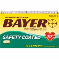 Bayer Aspirin Pain Reliever Enteric Coated Caplets 325mg