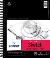 Canson Universal Spiral Sketch Book 9 X12 -100 Sheets