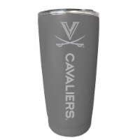 Virginia Cavaliers Etched 16 oz Stainless Steel Tumbler (Gray) Gray