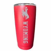Wyoming Cowboys Etched 16 oz Stainless Steel Tumbler (Choose Your Color) Red