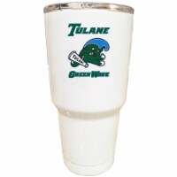 Tulane University Green Wave 24 oz Choose Your Color Insulated Stainless Steel Tumbler White