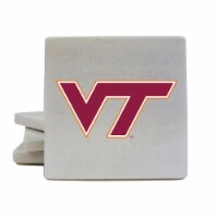 Virginia Polytechnic Institute VT Hokies Coasters Choice of Marble of Acrylic Marble (4-Pack)