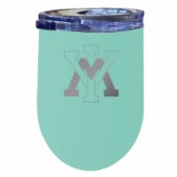 VMI Keydets 12 oz Etched Insulated Wine Stainless Steel Tumbler - Choose Your Color Seafoam