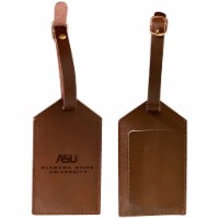 Alabama State University Leather Luggage Tag Engraved