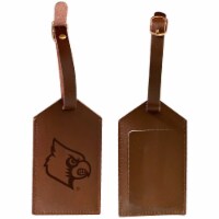 Louisville Cardinals Leather Luggage Tag Engraved