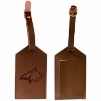 Montana State Bobcats Leather Luggage Tag Engraved