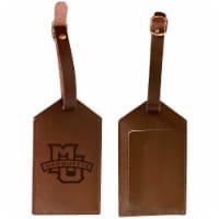 Marquette Golden Eagles Leather Luggage Tag Engraved