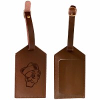 Ohio Wesleyan University Leather Luggage Tag Engraved
