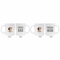 Campbell University Fighting Camels Proud Mom And Dad White Ceramic Coffee Mug 2 pack
