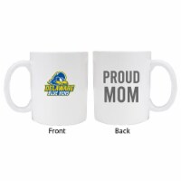 Delaware Blue Hens Proud Mom White Ceramic Coffee Mug 2-Pack (White).