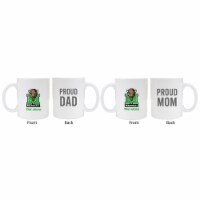 Marshall Thundering Herd Proud Mom And Dad White Ceramic Coffee Mug 2 pack (White).