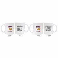 Northern Iowa Panthers Proud Mom And Dad White Ceramic Coffee Mug 2 pack (White).