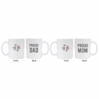 Texas Southern University Proud Mom And Dad White Ceramic Coffee Mug 2 pack (White).