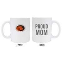 East Central University Tigers Proud Mom White Ceramic Coffee Mug (White).