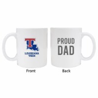 Louisiana Tech BulldogsProud Dad White Ceramic Coffee Mug (White).