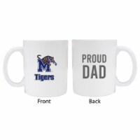 Memphis TigersProud Dad White Ceramic Coffee Mug (White).