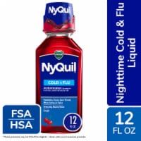 Vicks NyQuil Cherry Cold and Flu Liquid Medicine