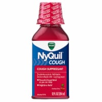 Vicks NyQuil Nighttime Cough Relief Soothing Cherry Liquid Cough Suppressant Perspective: Main