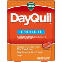 Vicks® DayQuil™ Cold & Flu Multi-symptom Daytime Relief Medicine LiquiCaps
