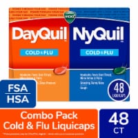 Vicks LiquiCaps DayQuil and NyQuil Cold Flu and Congestion Medicine