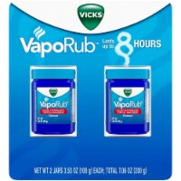 Vicks VapoRub Cough Suppressant Topical Analgesic Ointment (3.53 Ounce, 2 Count)
