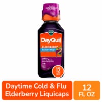 Vicks DayQuil Cold & Flu Relief Elderberry Liquid Perspective: Main
