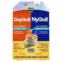 Vicks® DayQuil™ NyQuil™ Honey Lemon Flavored Multi-Symptom Response Packets Perspective: Main