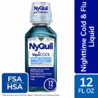 Vicks NyQuil VapoCOOL Severe Cold & Flu + Congestion Medicine Acetaminophen Liquid Perspective: Main