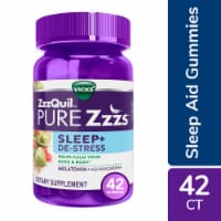 ZzzQuil PURE Zzzs De-Stress Melatonin Sleep Aid Gummies